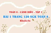Bài 1 trang 120 SGK Toán 8 tập 1 Cánh Diều